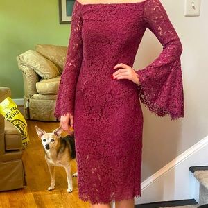 Bardot off the shoulder dress. Size small